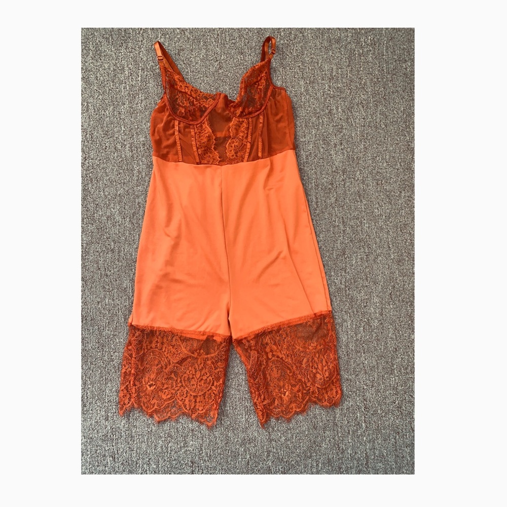 Floral Lace Jumpsuit from SheIn